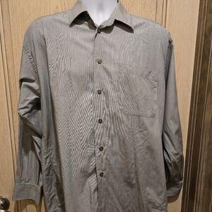 Nautica Mens 15.5, 32/33 Button Down Dress Shirt